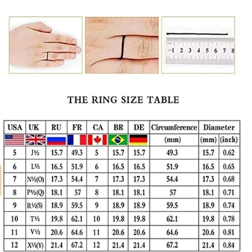 New Luxury Female White Crystal Stone Ring Rose Gold Silver Wedding 925 Silver Ring